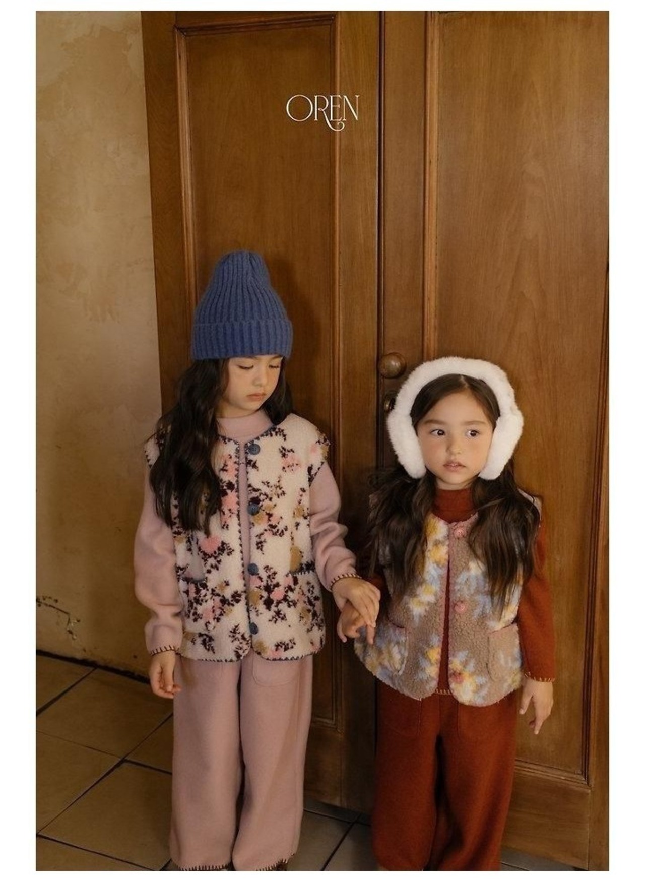 オーレン / oren / フロレットダンブルベスト / 韓国子供服 / キッズ / 26winter〖取寄〗*S~XL*