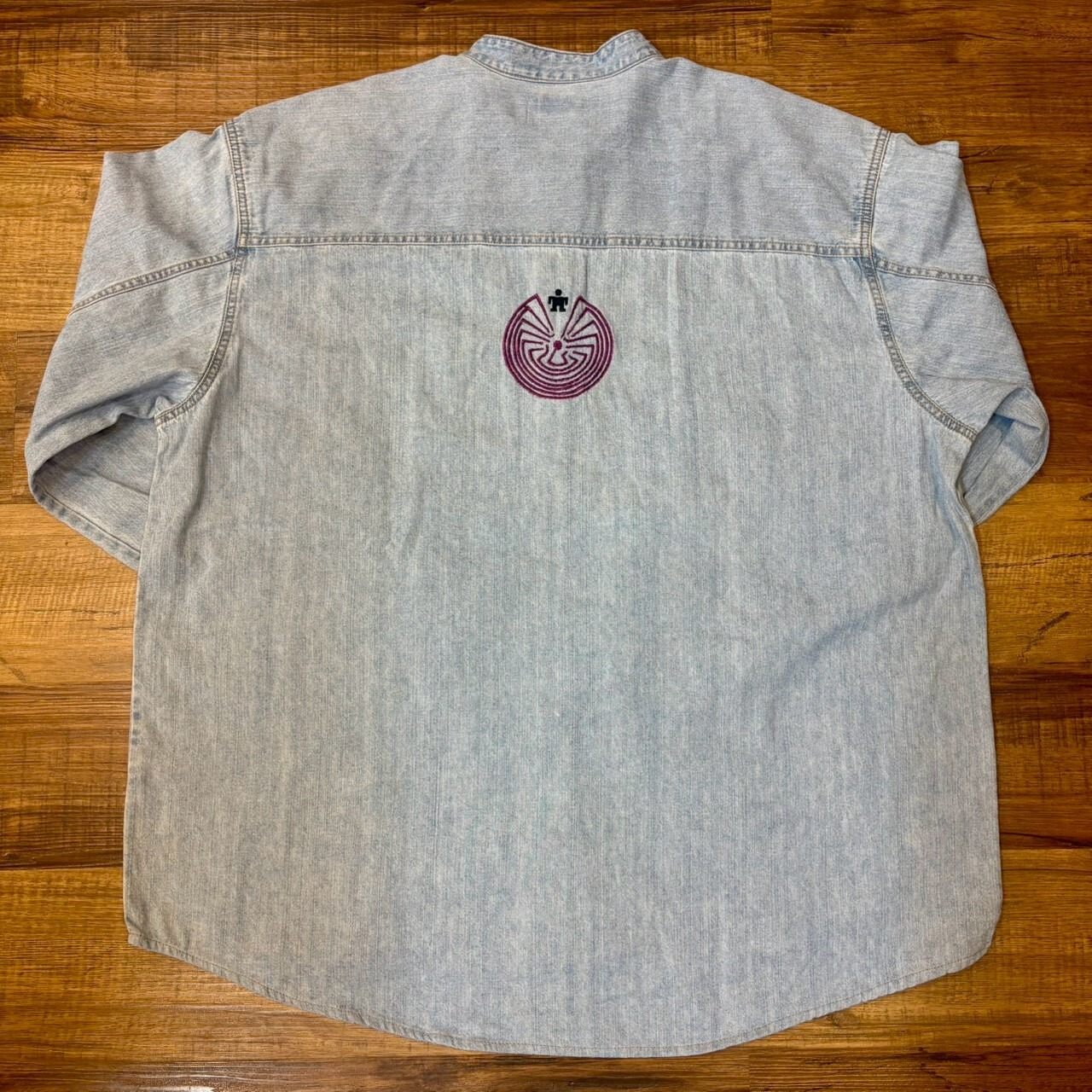 ナスングワム【Nasngwam】Indian motif Denim Shirt　XLサイズ - 5