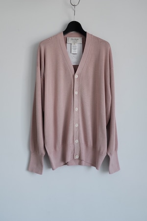 [Olde H Daughter]silk plain stitch cardigan