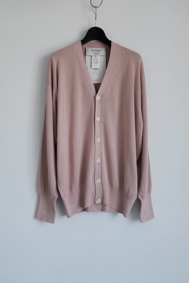 [Olde H Daughter]silk plain stitch cardigan