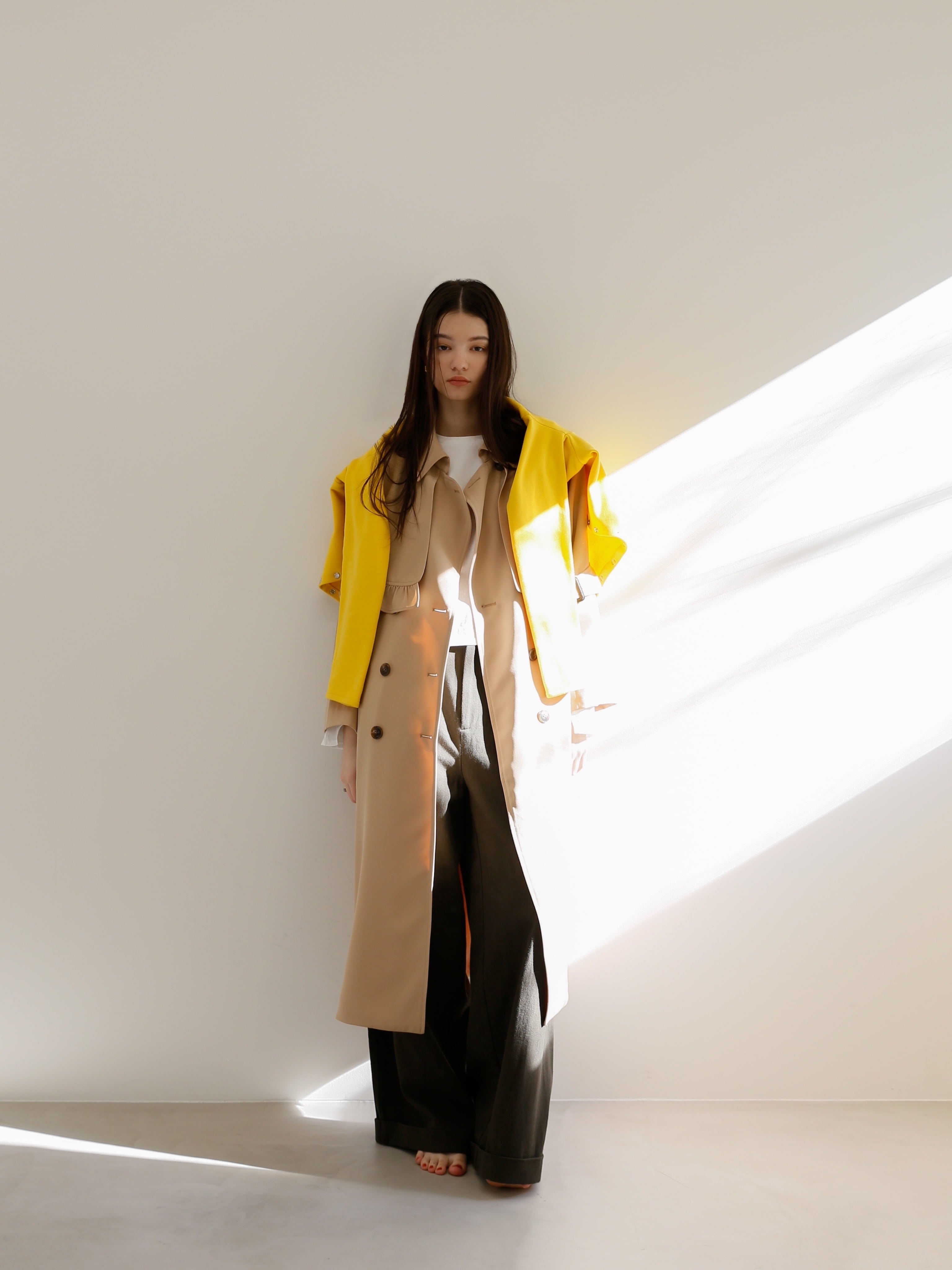 2way asymmetry design trench（beige） | Katrin TOKYO