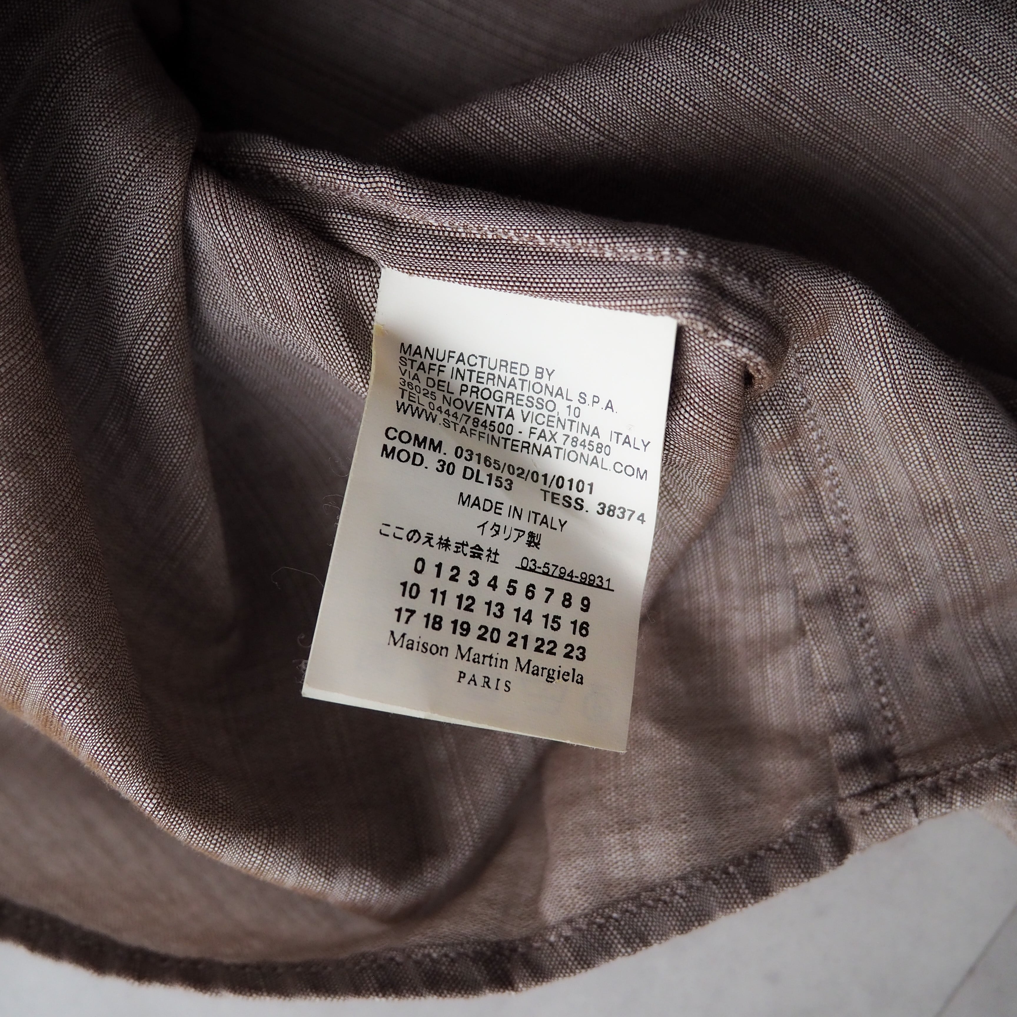 2010SS “Maison Martin Margiela 10” sashiko embroidery Euro vintage