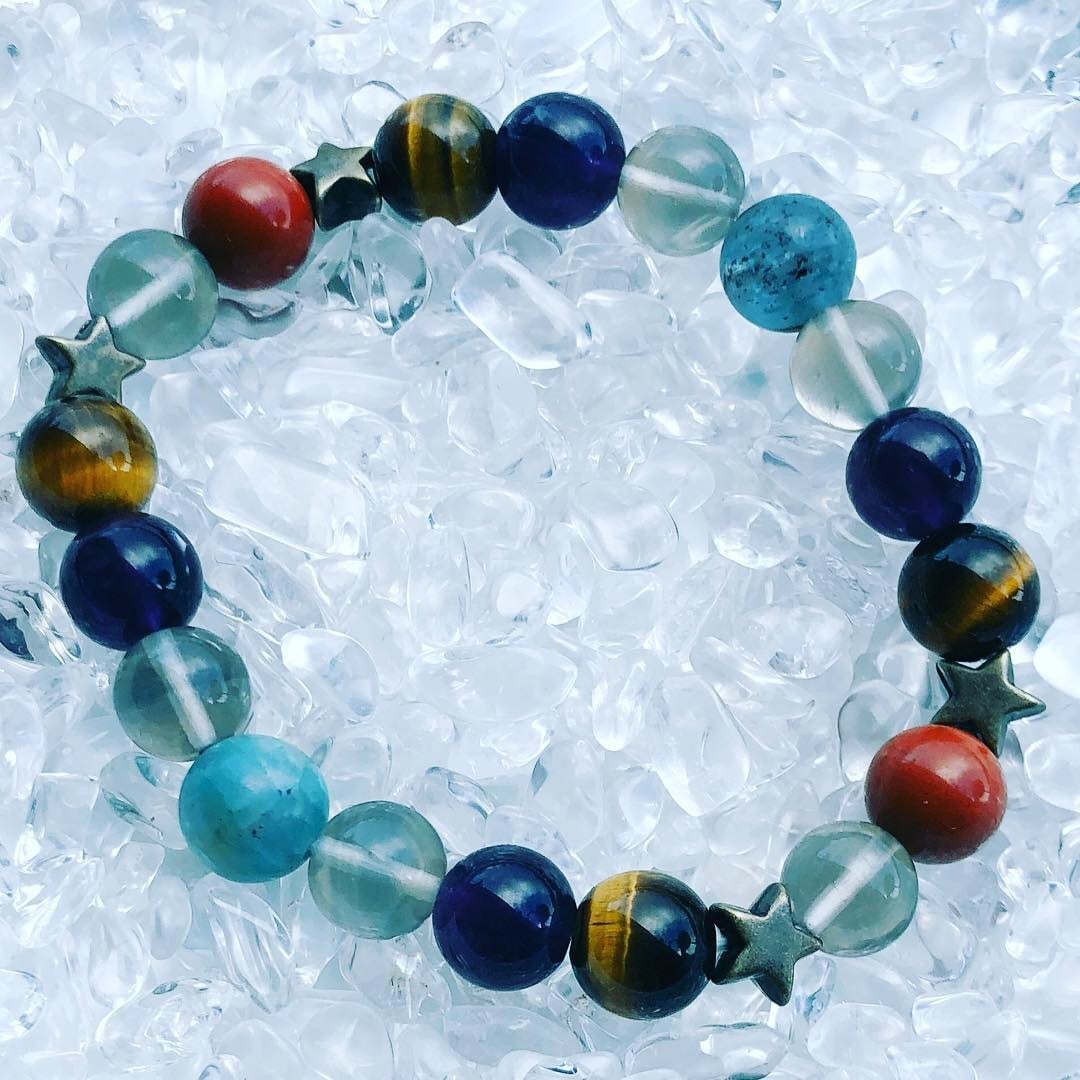 #085 牡牛座満月エネルギーチャージパワーストーンブレスレット