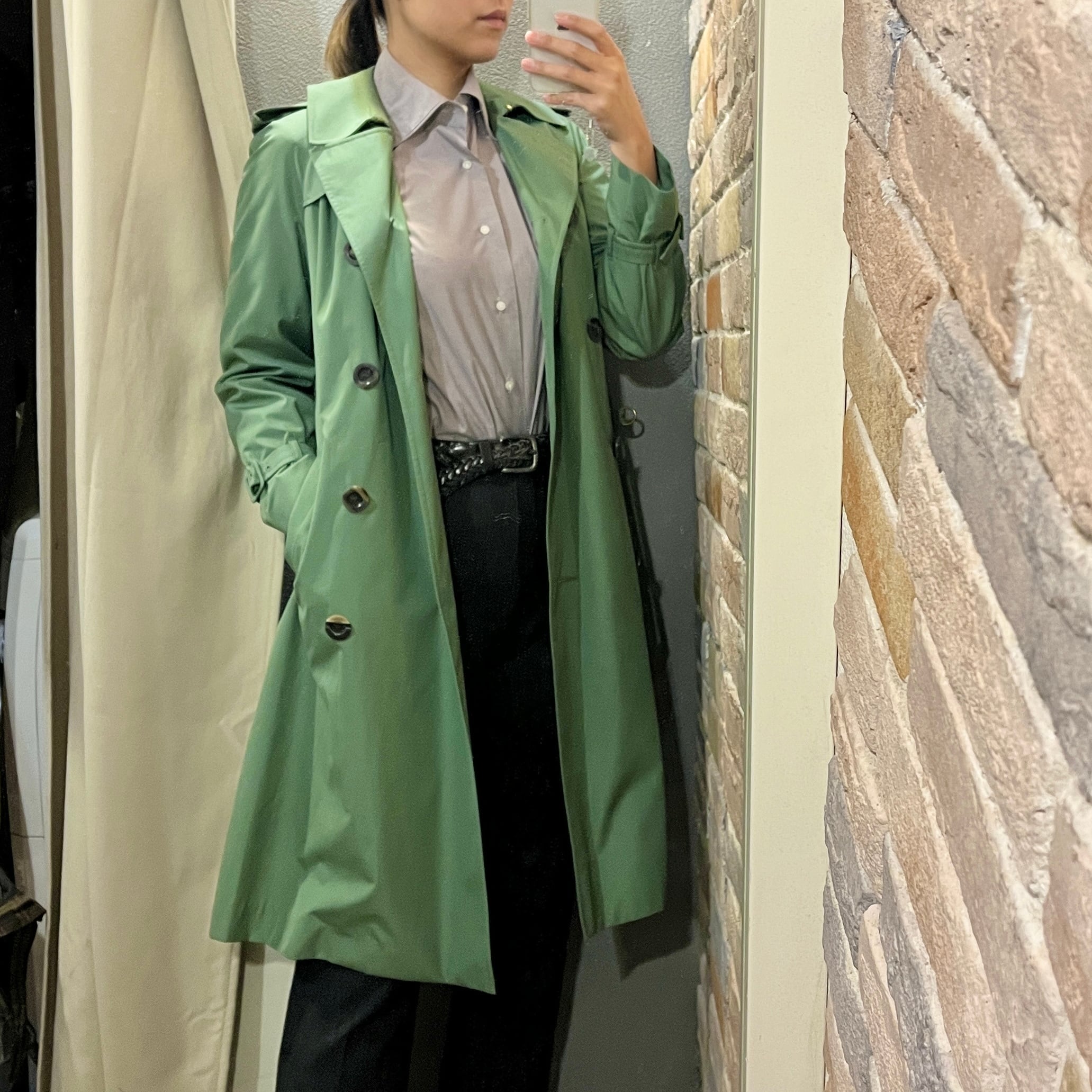 aquascutum 70s vintage trench coat アクアスキュータム レディース