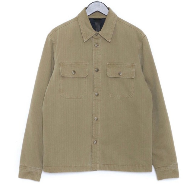 CHROME HEARTS WORK DOG SHIRTS  ベージュ クロムハーツ ヘリンボーン ジャケット