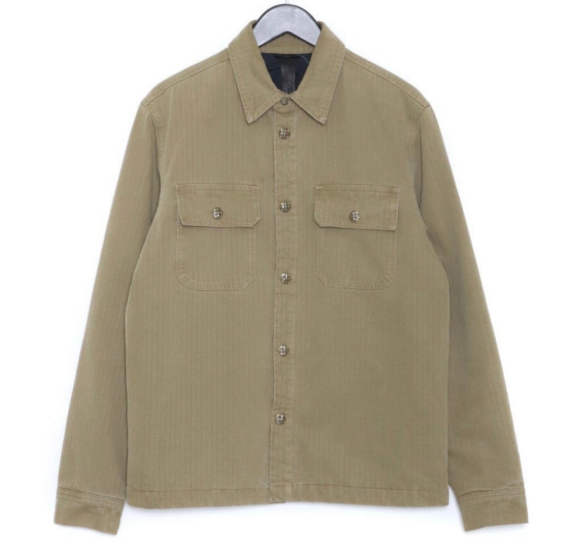 CHROME HEARTS WORK DOG SHIRTS ベージュ クロムハーツ ヘリンボーン ジャケット