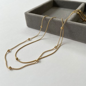 gold necklace ステンレスネックレス
