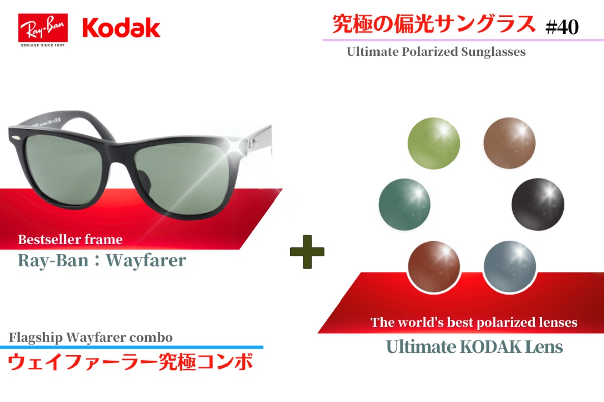 Ray-Ban  Wayfarer 偏光レンズ 偏光レンズレイバン4334D-710-83-S55サングラス/正規販売店全国対応JR