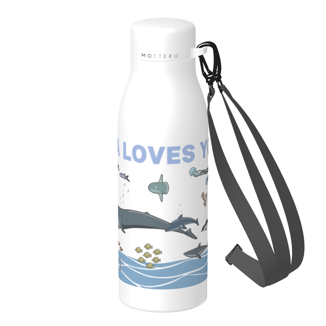 レッツ・オーシャン！-ショルダーサーモステンレスボトル(500ml) - 4