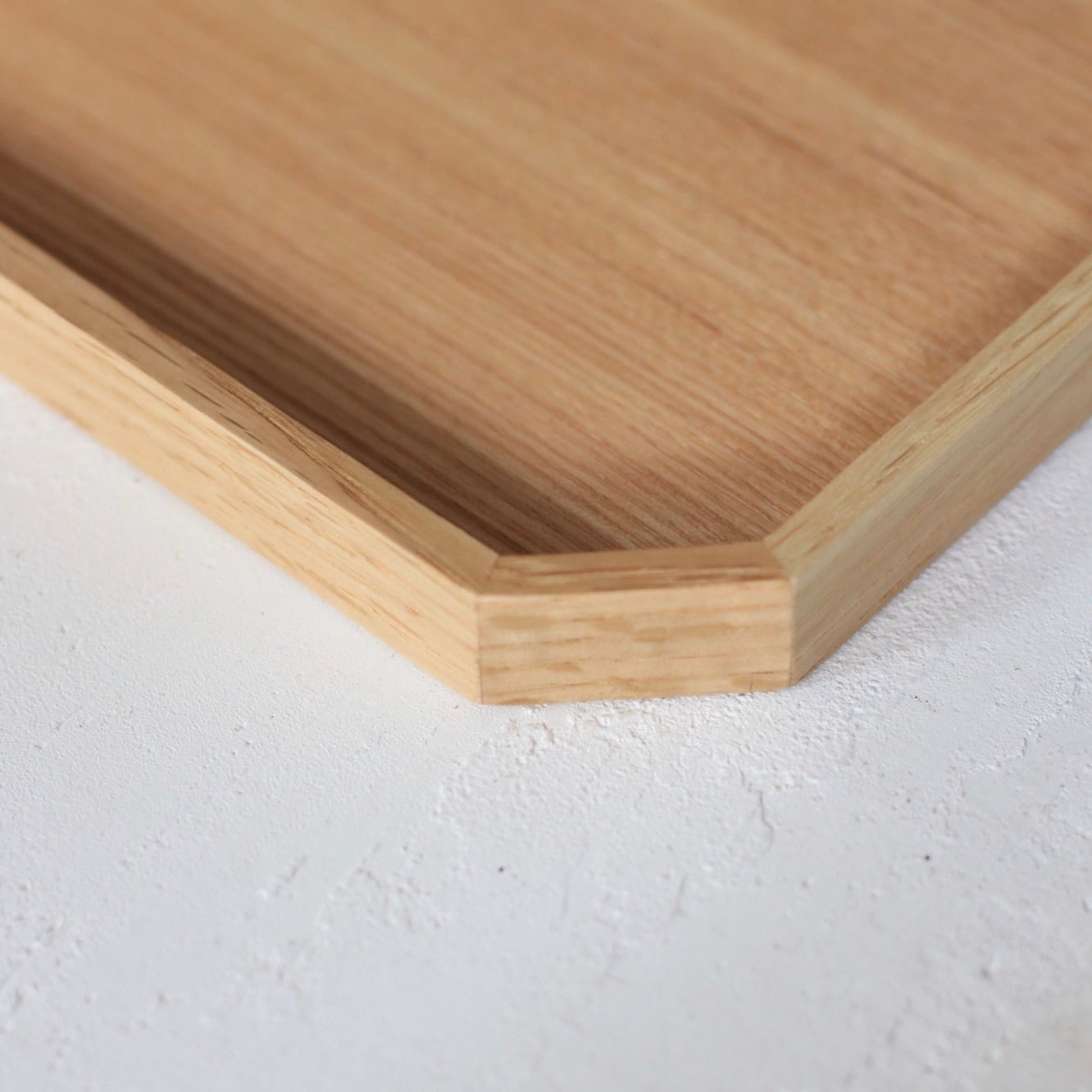 白木塗タモ 隅切盆 33㎝ | 芦屋貴兆陶家 online shop