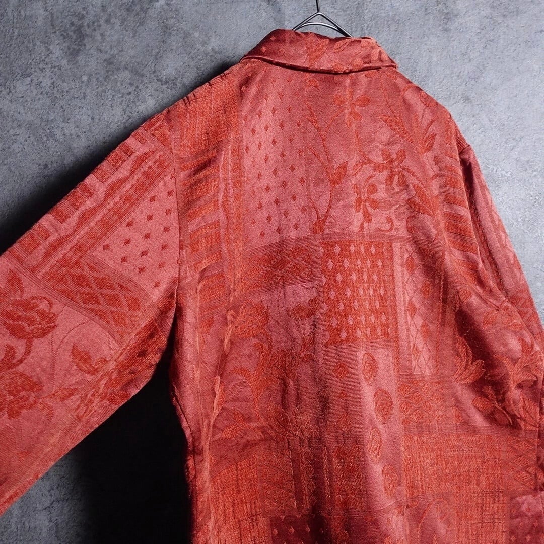 dressbarn” Orange Geometric & Botanical Design Jacquard Zip dressbarn” Orange Geometric & Botanical Design Jacquard Zip