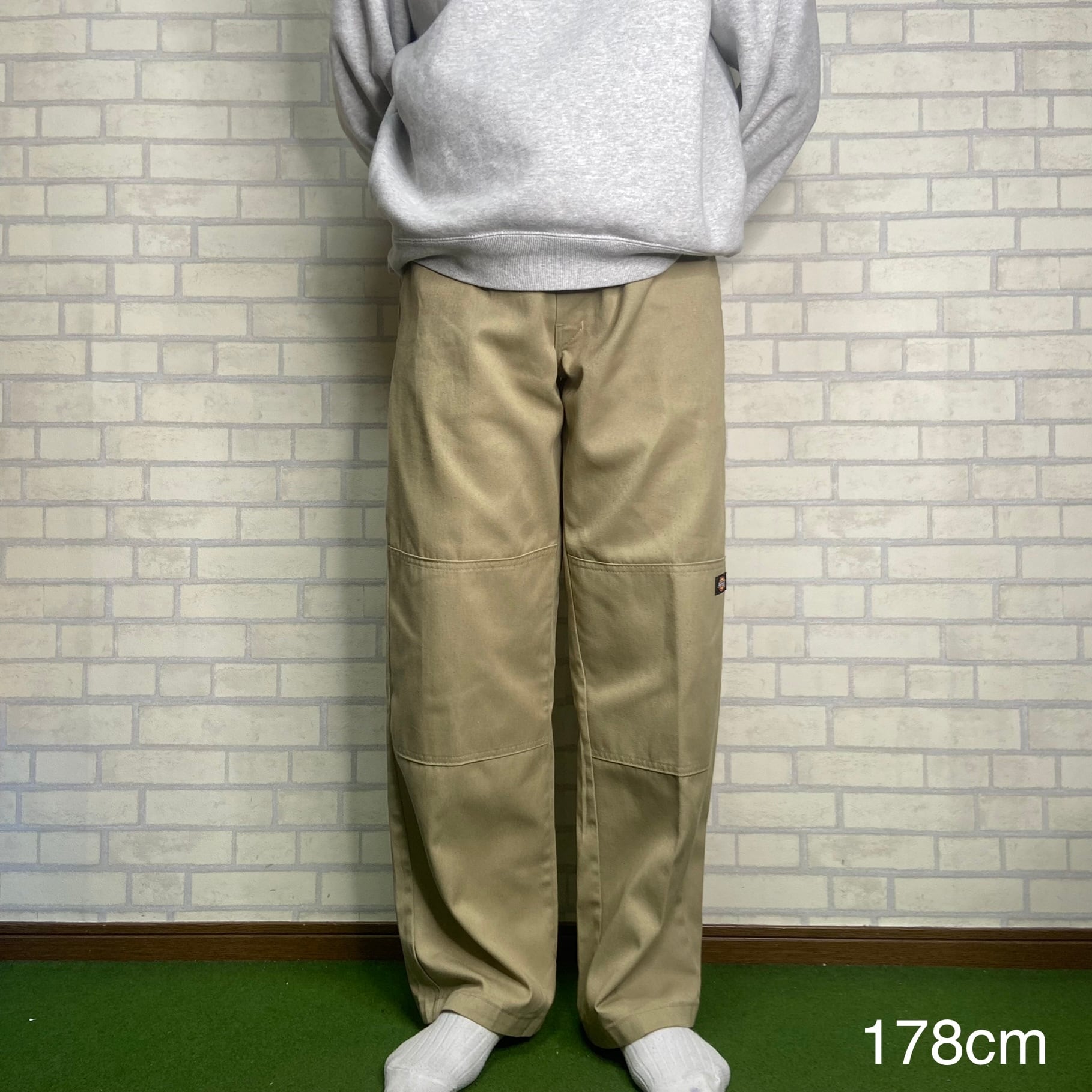 【ダブルニー】【W34×L32】Dickies ワークパンツ ブランドタグ ...