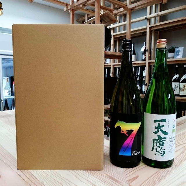 配送用箱（一升瓶　２本用箱※720mlとの混載もこちら)