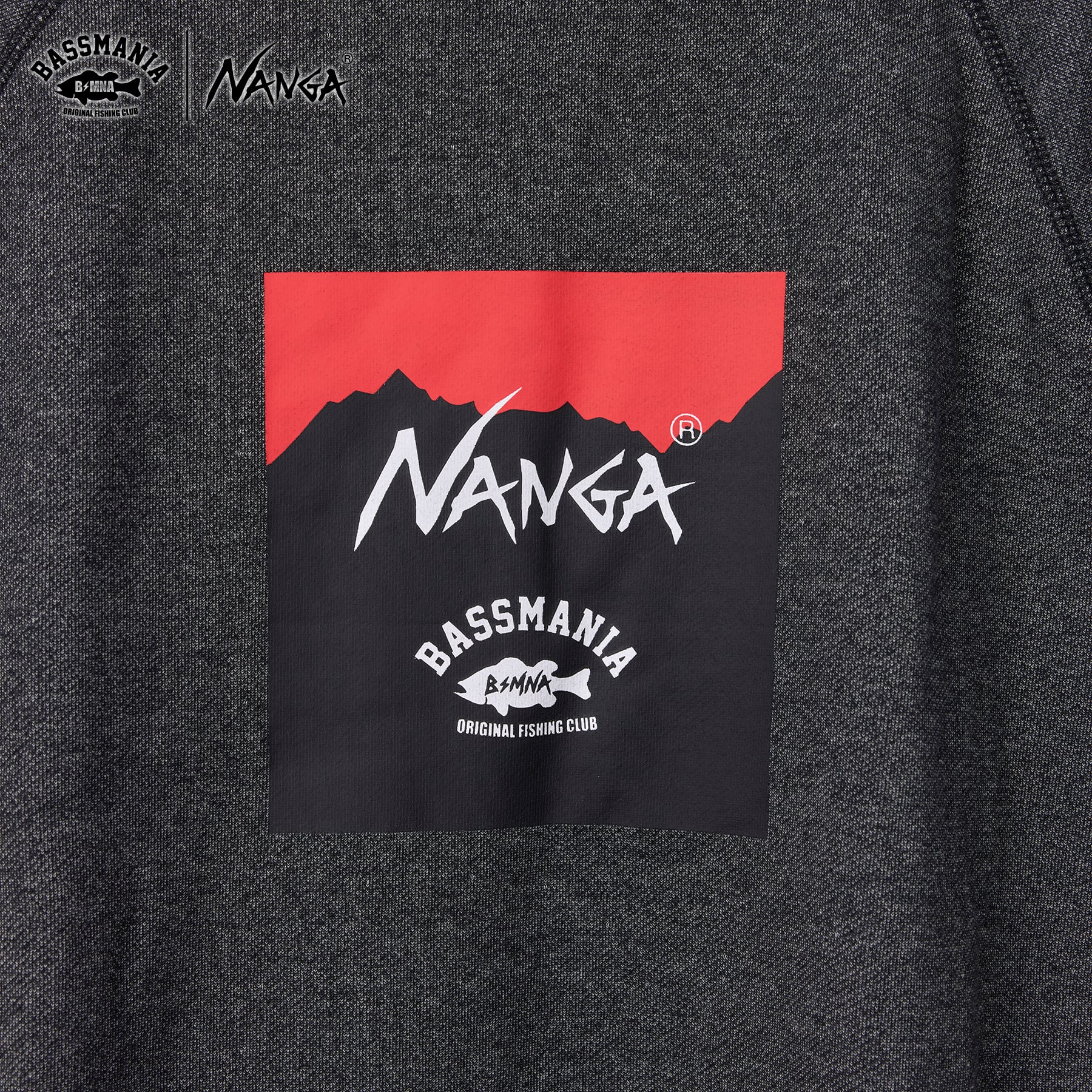 NANGA×BASSMANIA】コラボデザインフーディー ［BLK］［限定生産