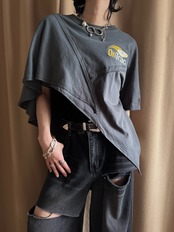 asymmetrical reconstructed remake t-shirt-5277-6