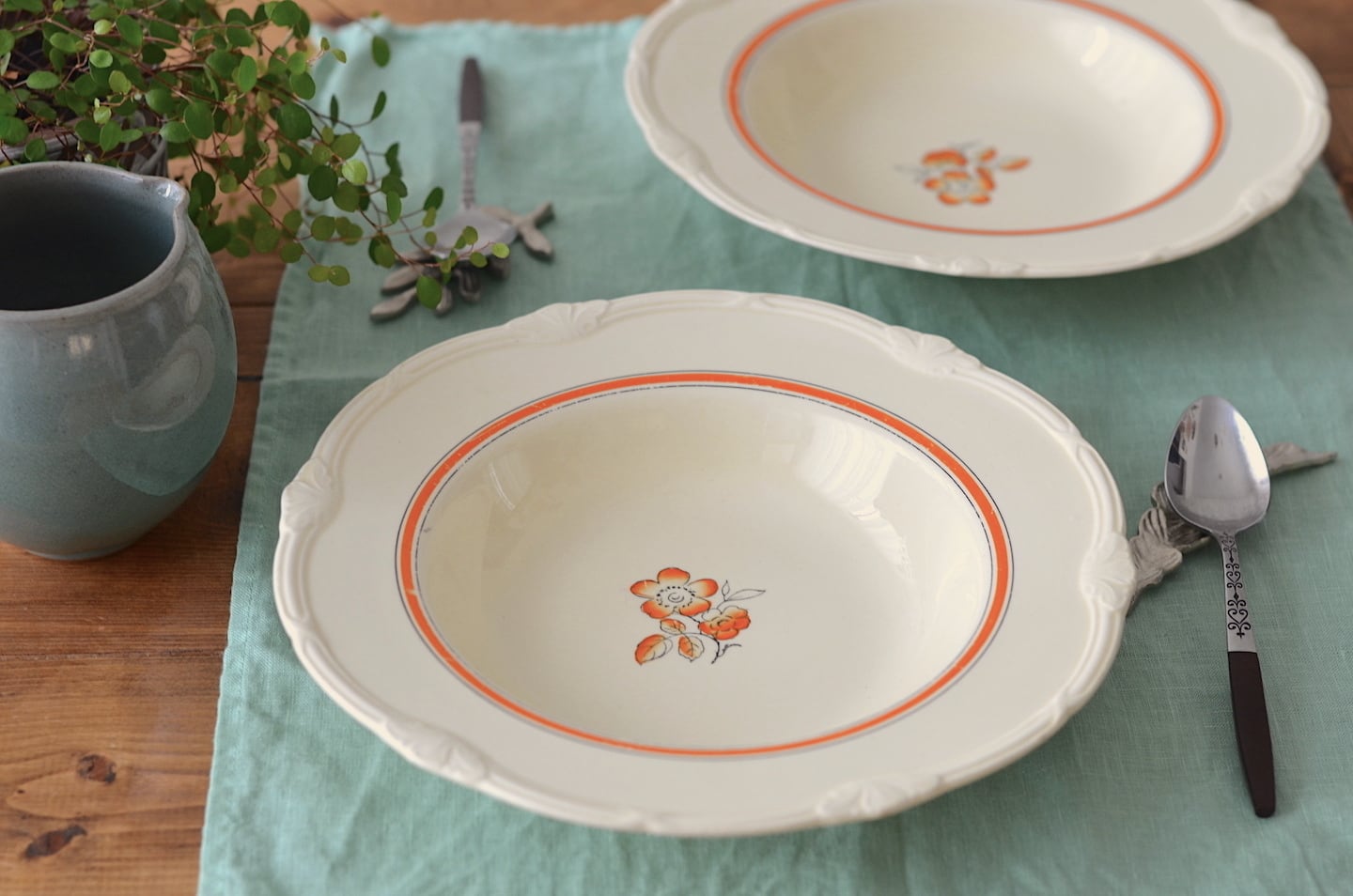 イギリス製スープ皿＆プレート Amazon.co.jp: ノーブランド品イギリスwood&sons深皿スープ皿2枚