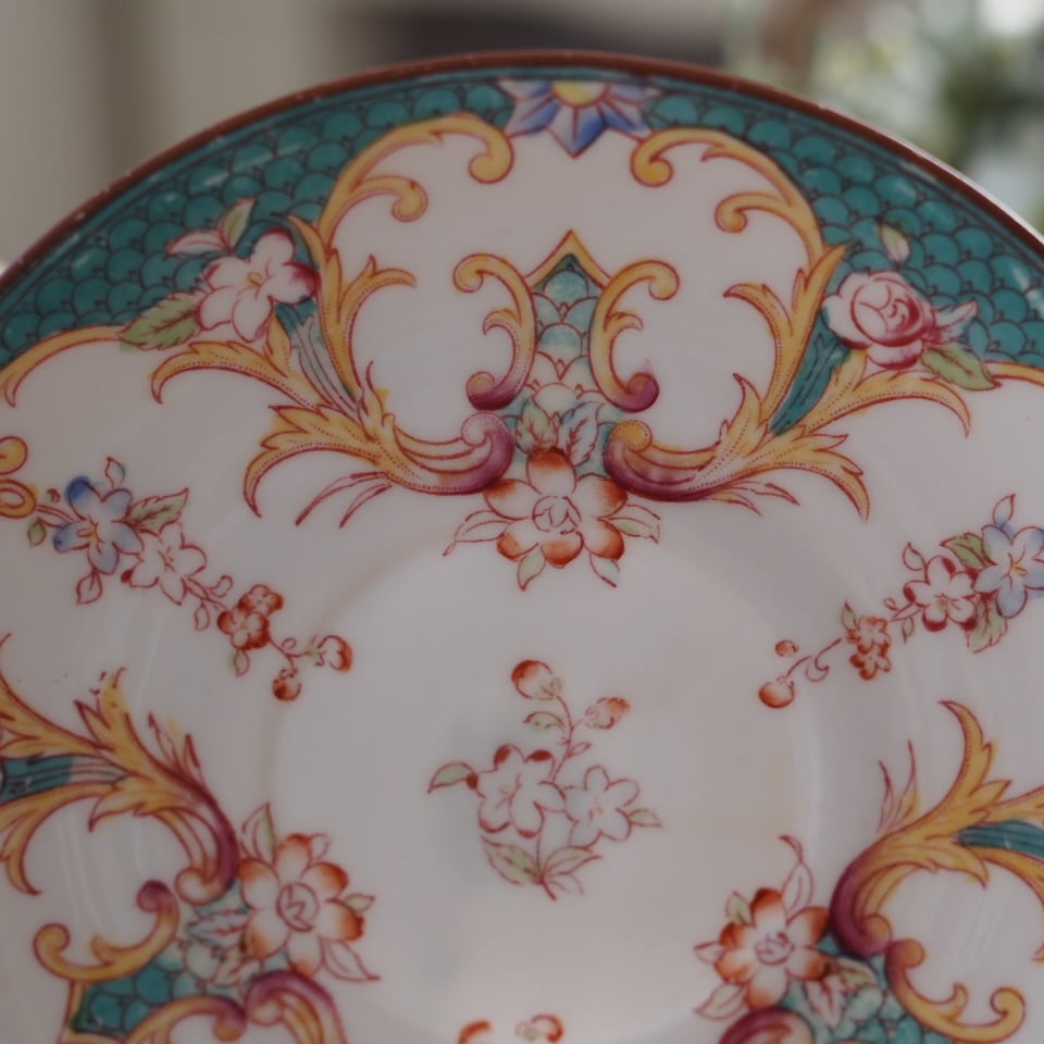 希少フランスアンティーク サルグミンヌ ミントン147 ソーサー F2