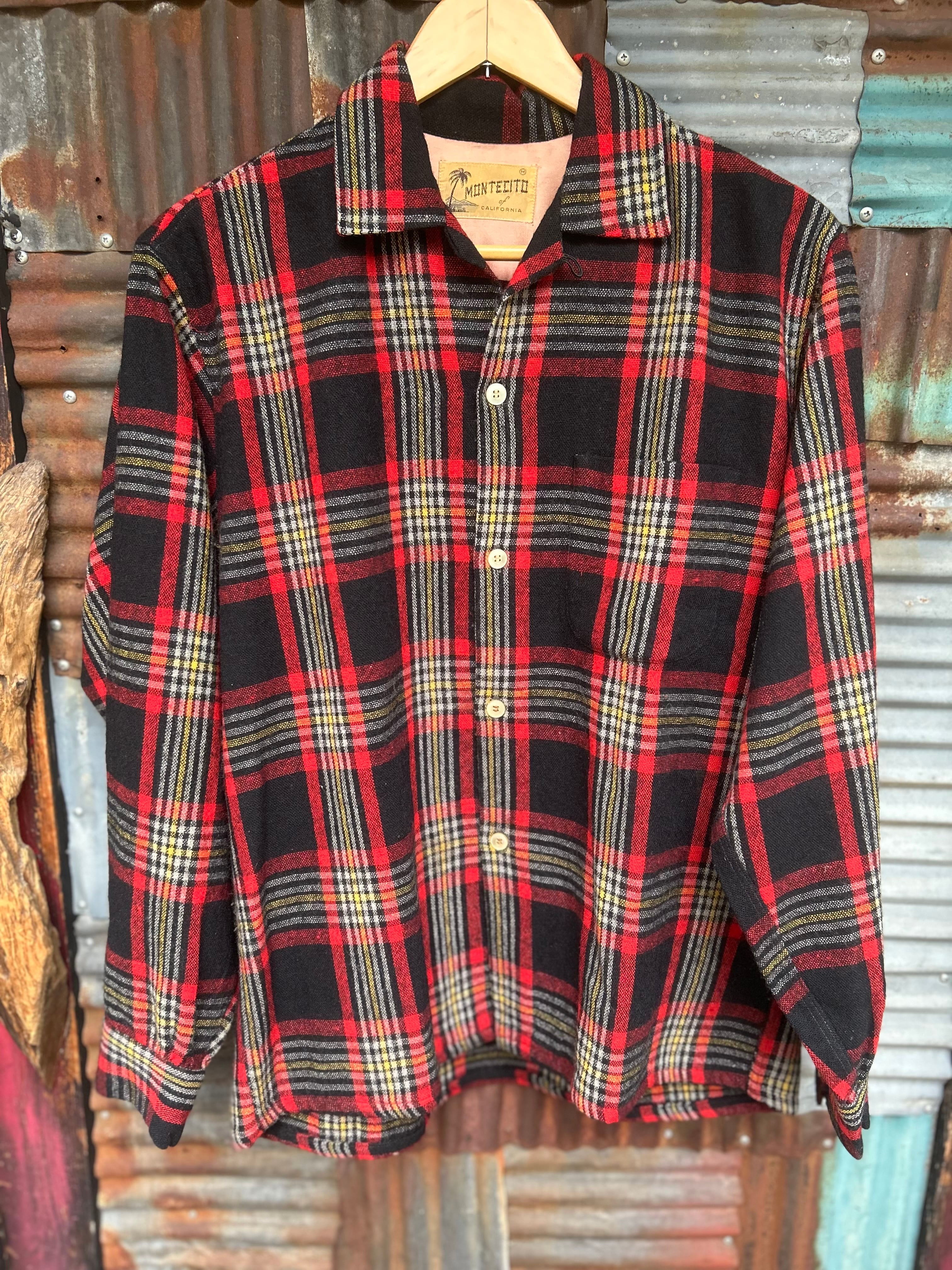 50s VINTAGE "MONTECITO” of CALIFORNIA WOOL SHIT