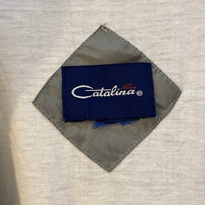 【Catalina】ワンポイント 刺繍 胸ポケ ナイロンジャケット 裏地 アメリカ古着