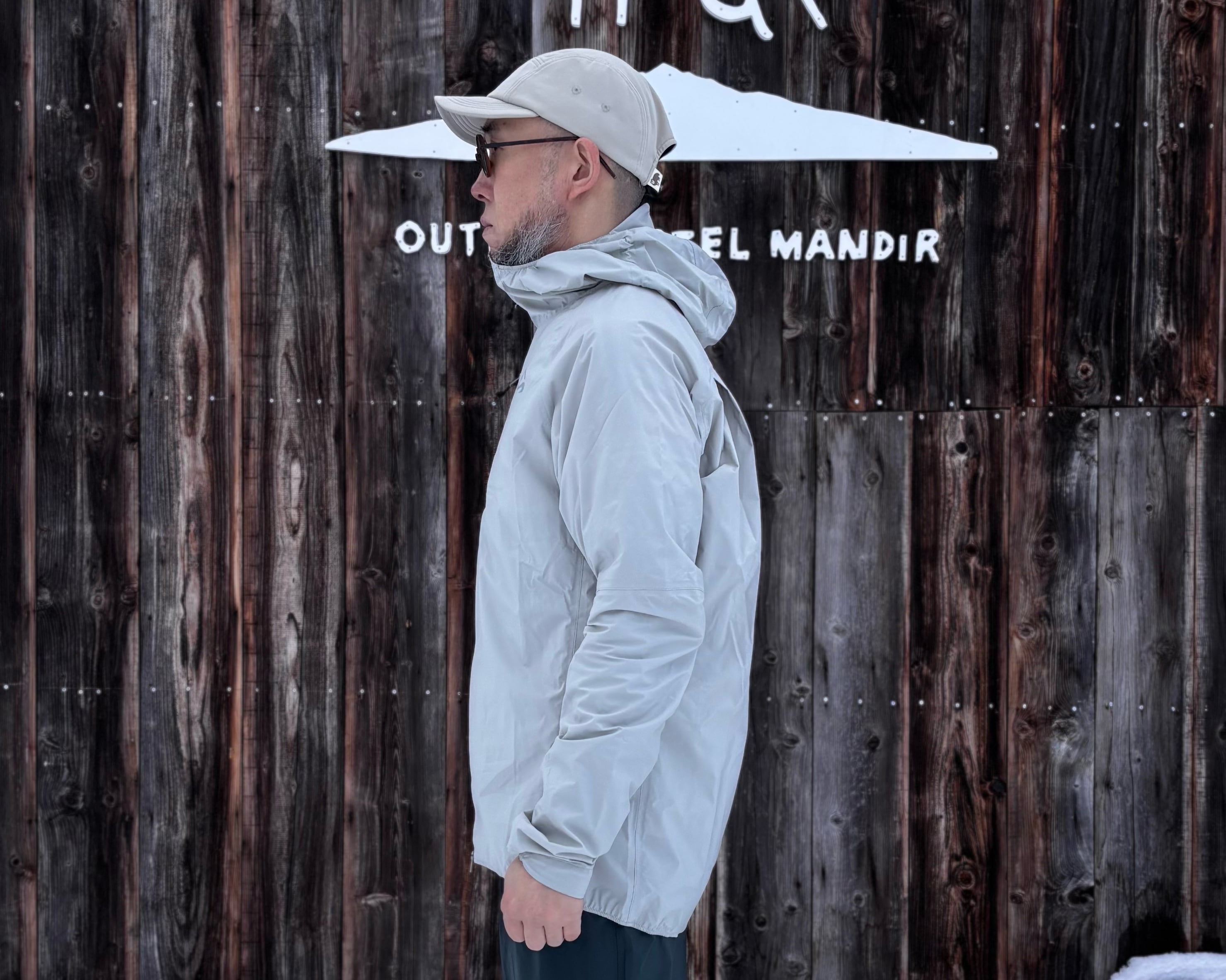 milestone Up-Swing Rain Hoody アイスグレー Up-Swing Rain Hoody #アイスグレー｜milestone – moderate