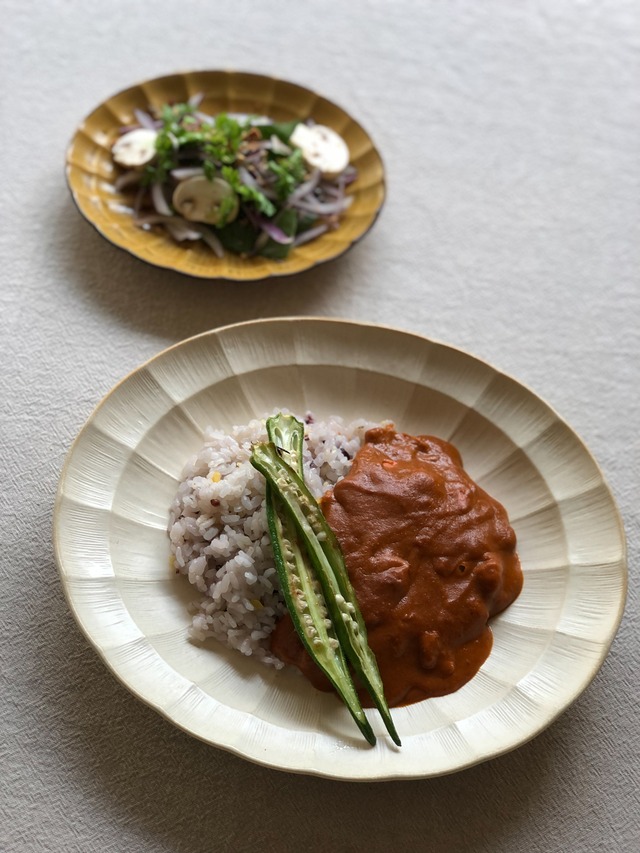 80057　TOJIKITONYA　クラシックカフェ-suzune　多様皿：バニラ