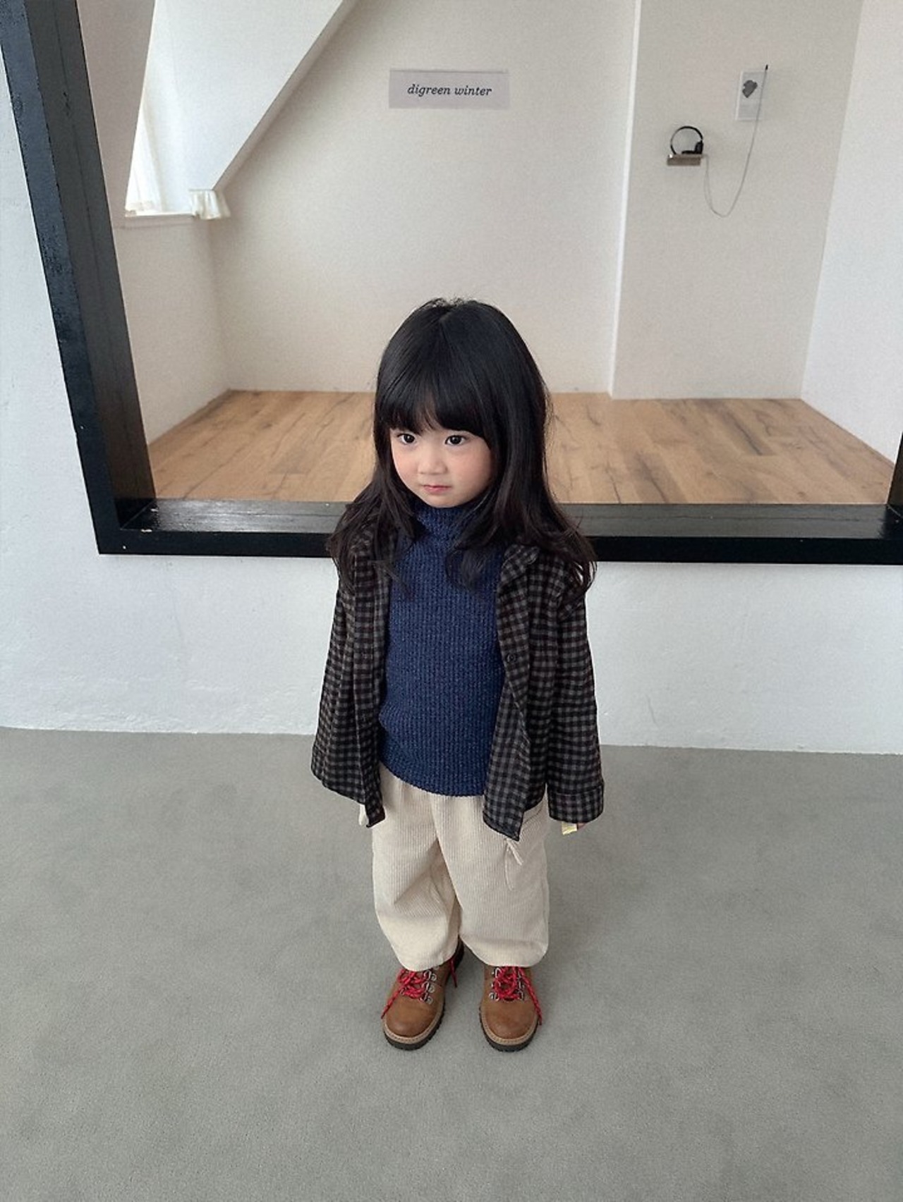 〖取寄〗韓国子供服 / 26winter / Digreen / モナチェックシャツ / キッズ / 冬服 *S~2XL*