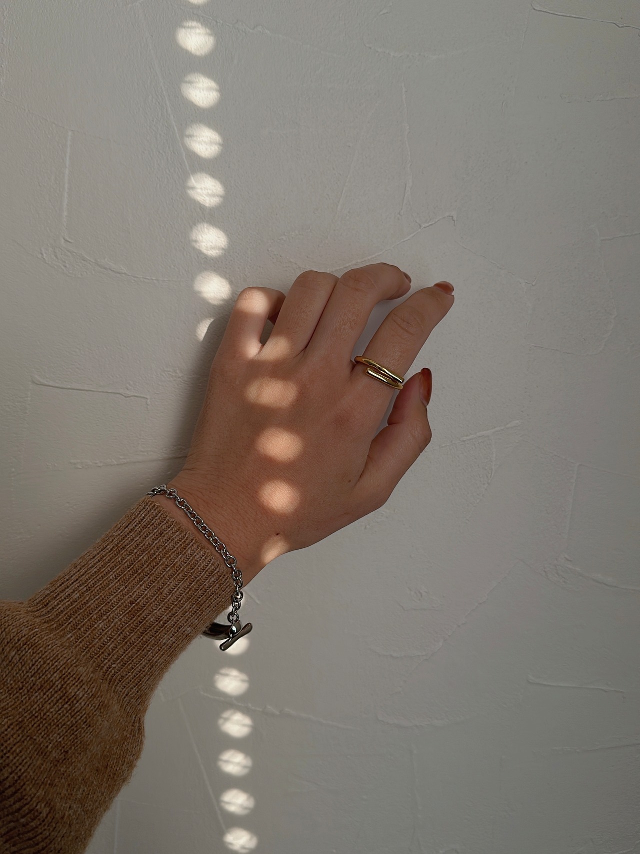 S925 チェーン×カフ ブレスレット