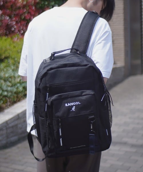 KANGOL (カンゴール) マルチファンクショナル リュック ブラック