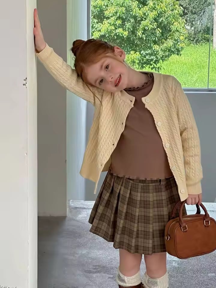 チェックプリーツスカート