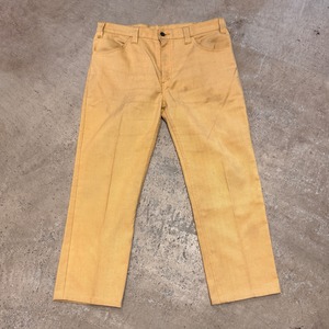 Ⓝ1980s LEVI'S 519 COTTON PANT YELLOW