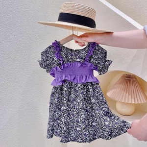 花柄ワンピース＋ビスチェSET