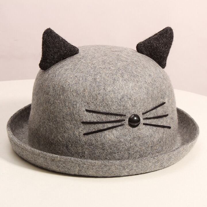 ♡送料無料♡】 帽子女性の秋と冬のファッションかわいい猫猫の耳