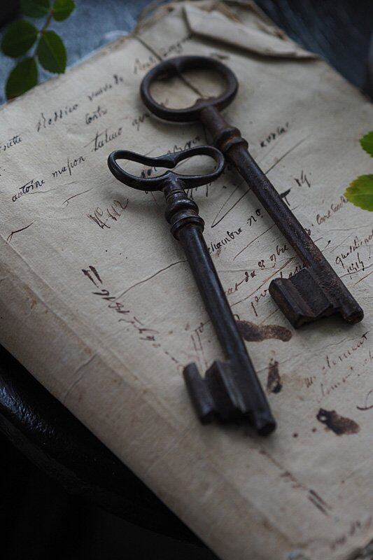 イングランド鉄の鍵 Mサイズ-antique iron key | アンティーク