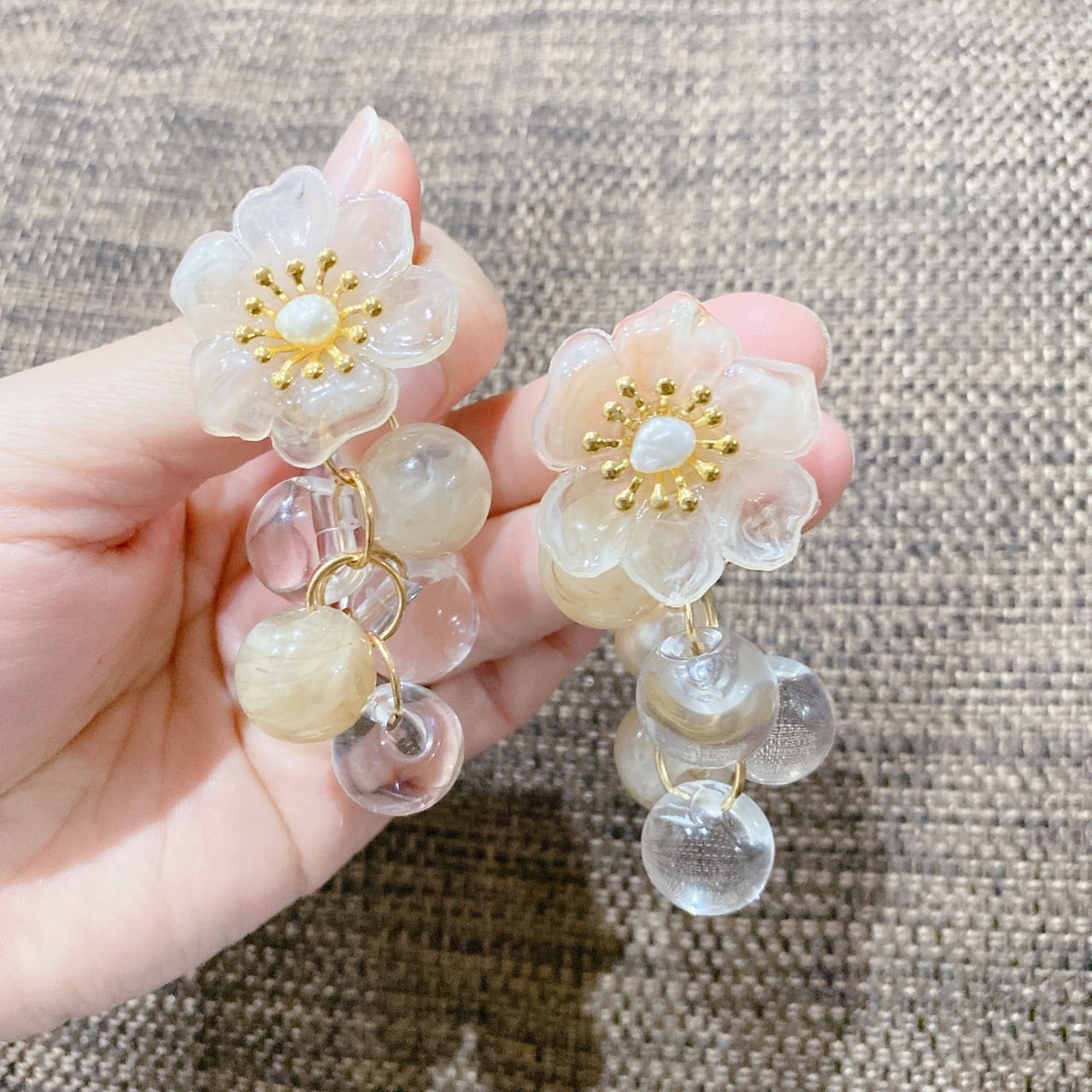 【Je.wel.Floreさん】大振りフラワーピアス（イヤリング） | ＊ハンドメイド・食品・雑貨の通販オンラインマルシェ＊Snow Slope  Shop powered by BASE