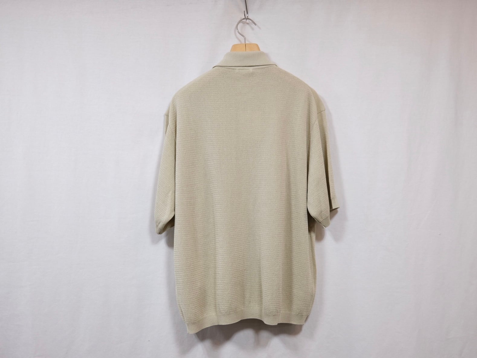 ULTERIOR” TWISTED LOOSE MILANO RIB KNIT POLO ROYAL FLAX” | Lapel