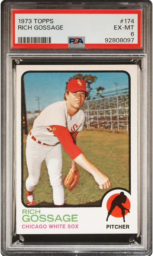売り切れ Sold Out 1973 Topps Rich “Goose” Gossage #174 PSA 6 rookie card