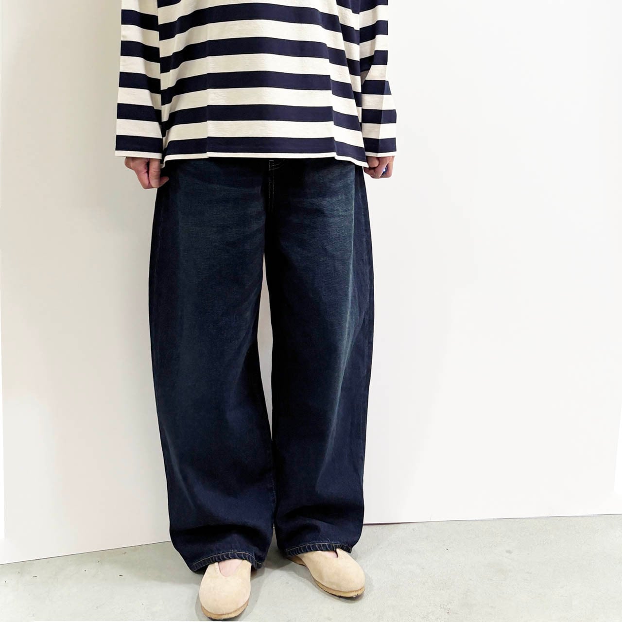Sasanqua by trees サザンカバイツリーズ VOLIME DENIM ボリュームデニム AN-331 -DARK BLUE-