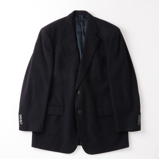 【極美品】BROOKS BROTHERS Cashmere navy blazer about size41 mint condition／ブルックス ブラザーズ 高級生地 カシミヤ  ネイビー ブレザー ジャケット サイズ41 定価約25万