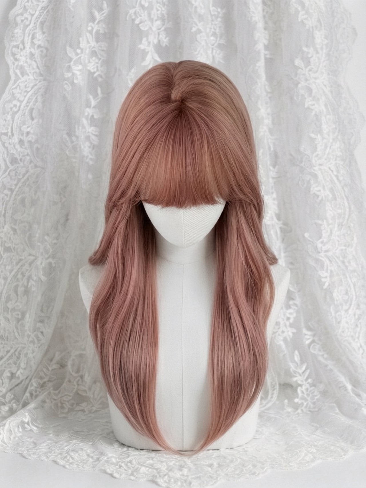 Basic - Coral Pink Wave Wig【商品番号 1049】