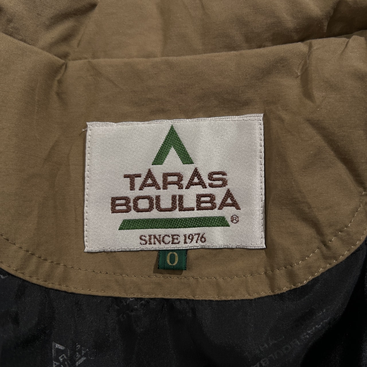 TARAS BOULBA タラスブルバ 中綿 スタンドカラー 60/40クロス ジャケット サイズ O /ベージュ系 アウトドア アシックス製