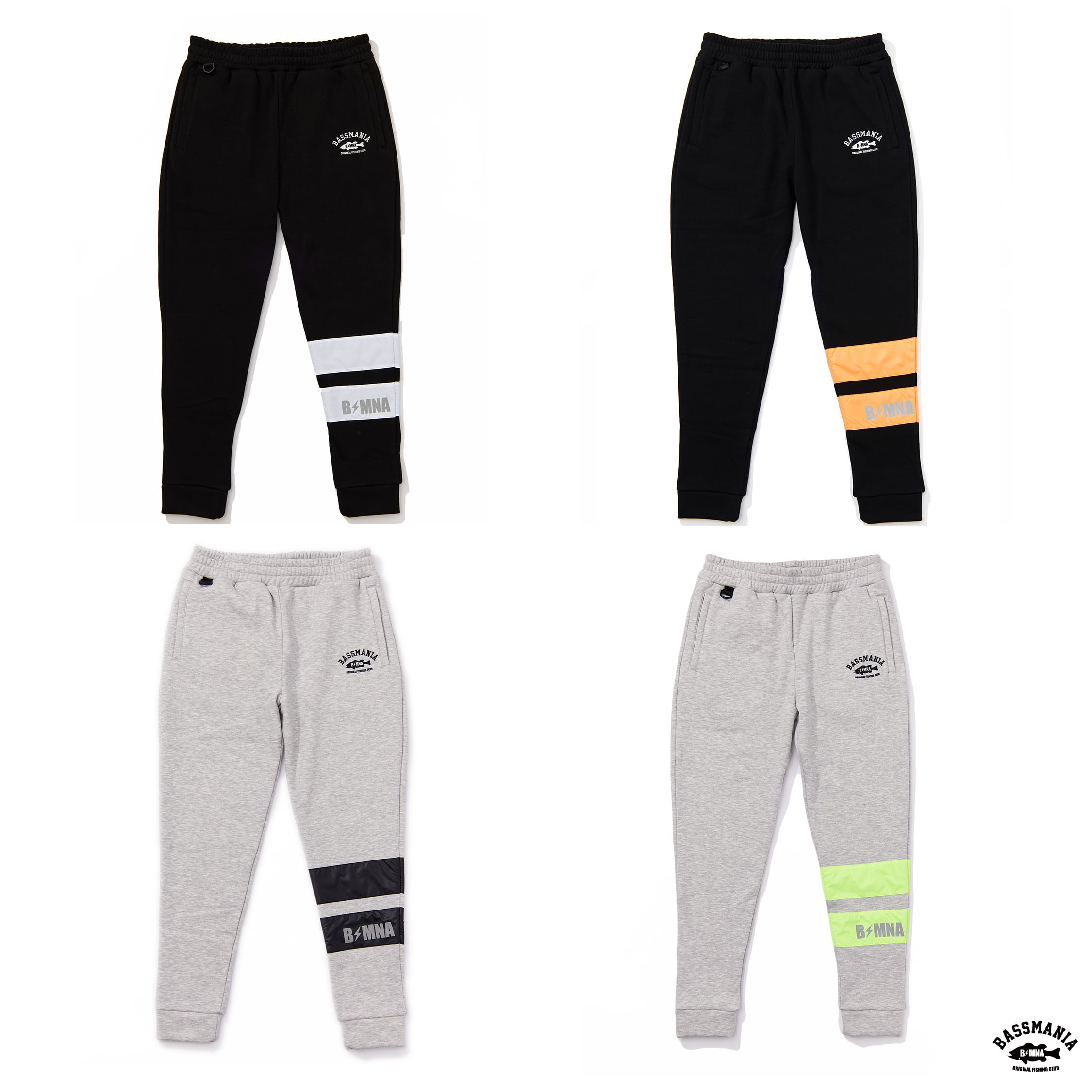 バスマニア　ライン切り替えスウェットジョガーパンツ [限定生産] ライン切り替えスウェットジョガーパンツ [BLK/WHT] [限定生産