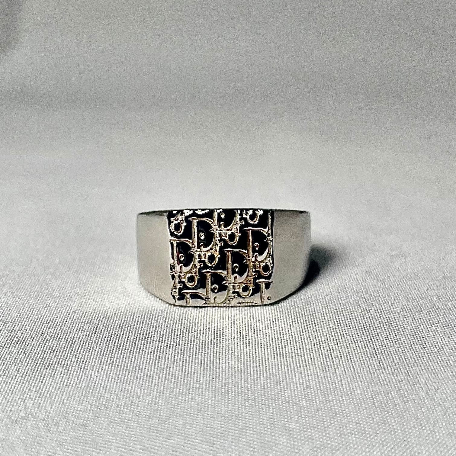 DIOR 約20号 オブリーク シグネット リング シルバー925 ディオール | 2122 