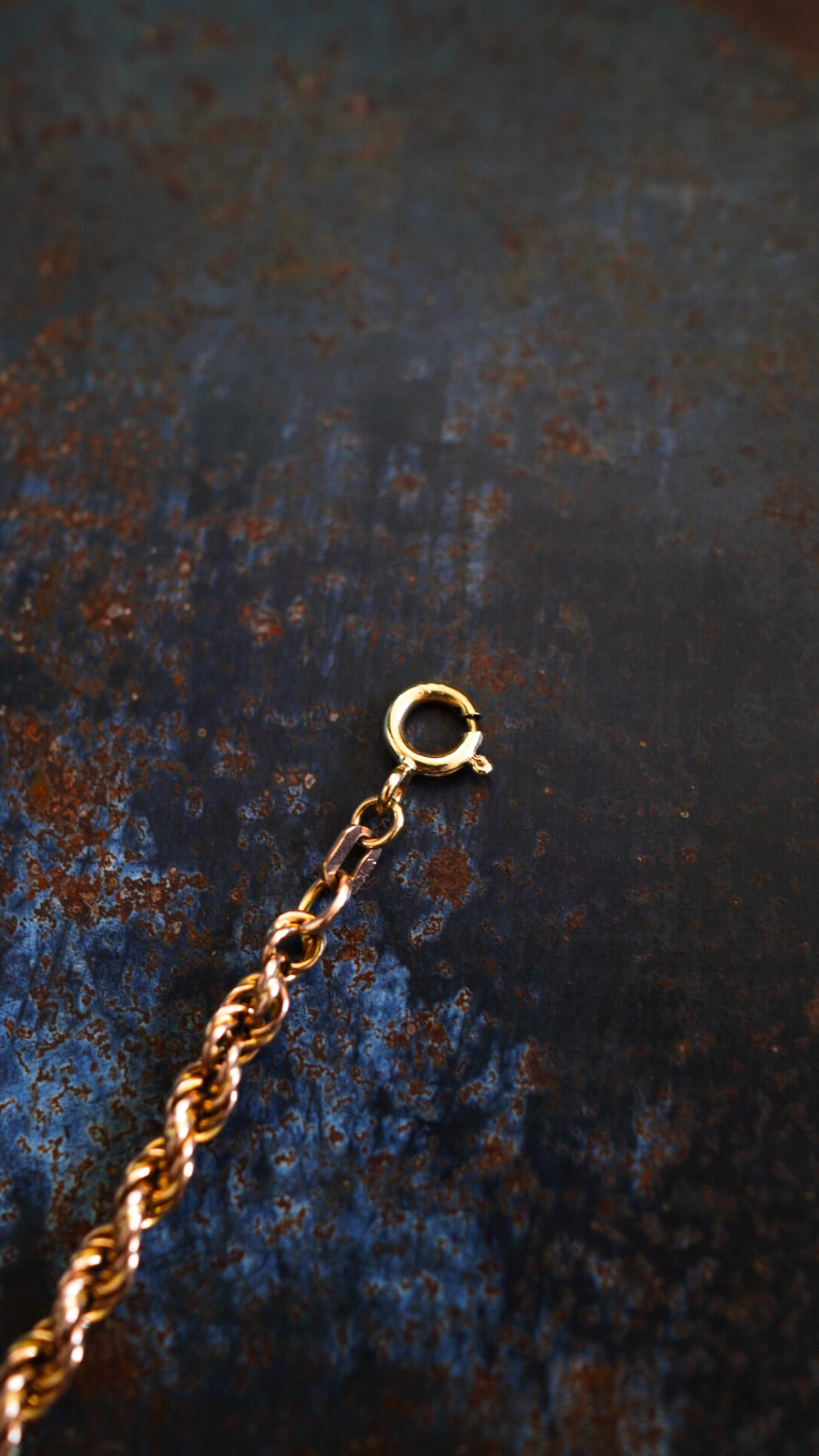 VINTAGE】U.K. VINTAGE 9ct イエロー ゴールド ロープ ブレスレット