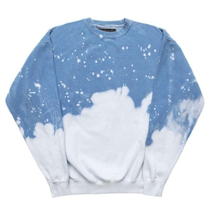 【La Detresse】ACID WASH VINCA PULLOVER(BLUE/WHITE)