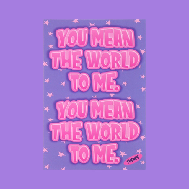 [THENCE] 「THE WORLD」 ポストカード