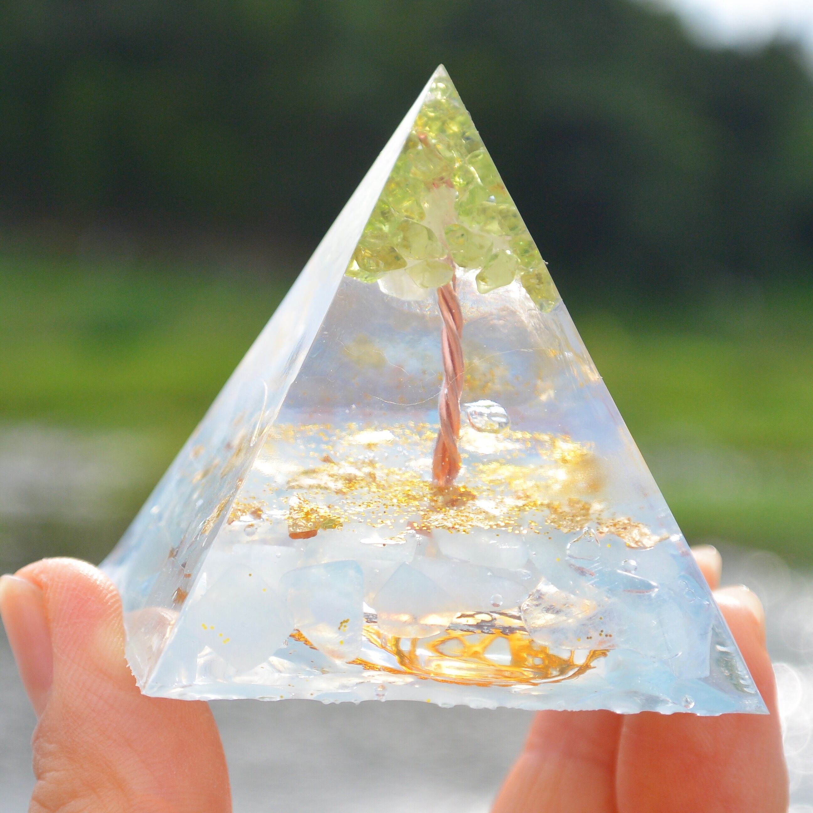 生命の樹オルゴナイト アクアマリン | healing garden orgonite