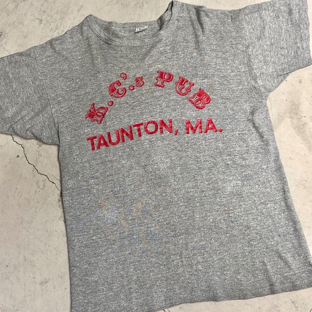 1970s CHAMPION GRAY "K.C.PUB" T-SHIRT