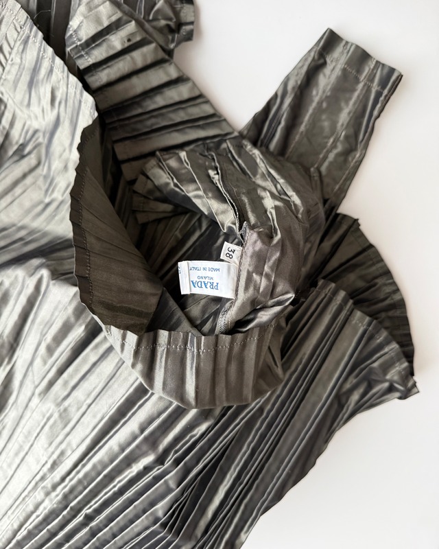 1990s PRADA NYLON PLEATS TOPS