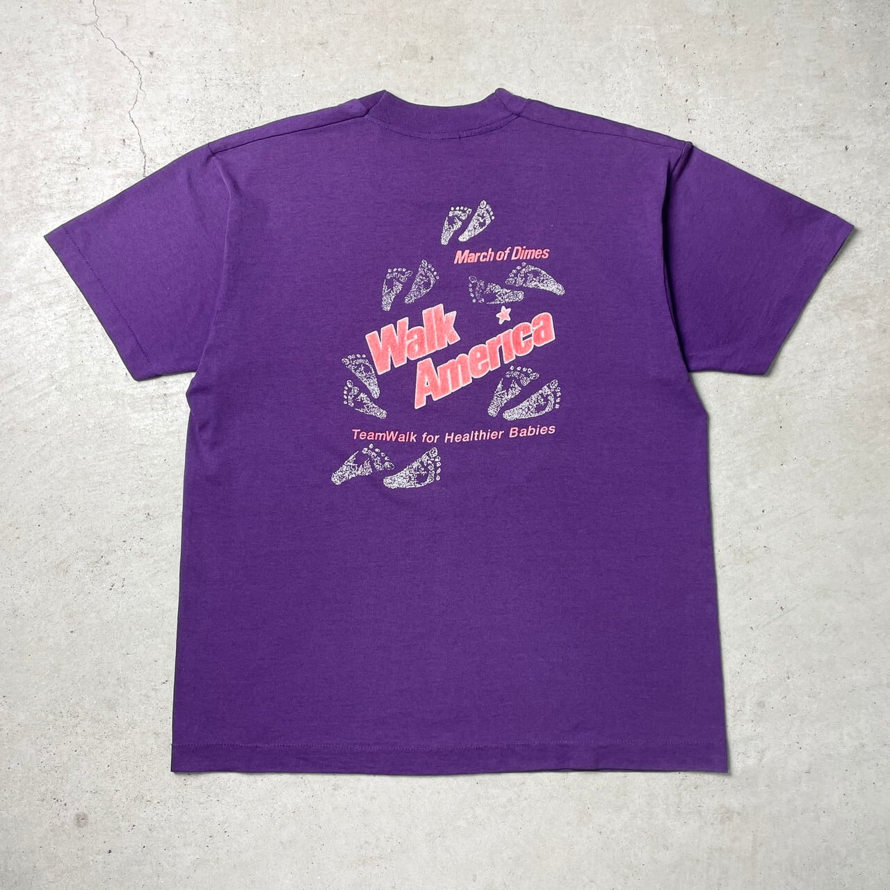 90年代 KROGER WALK AMERICA 企業ロゴ イベント プリントTシャツ