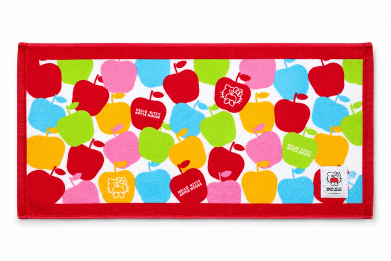 【HELLO KITTY APPLE HOUSE】フェイスタオル